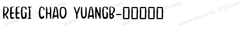 REEGI CHAO YUANGB字体转换